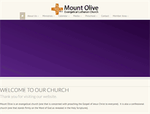Tablet Screenshot of mountolivelutheran.com